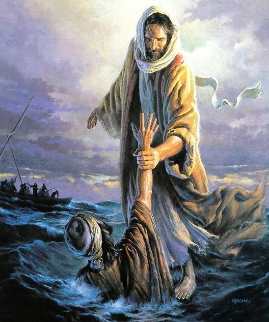 Jesus pulling Peter up 2 Photo from Pinterest.jpg