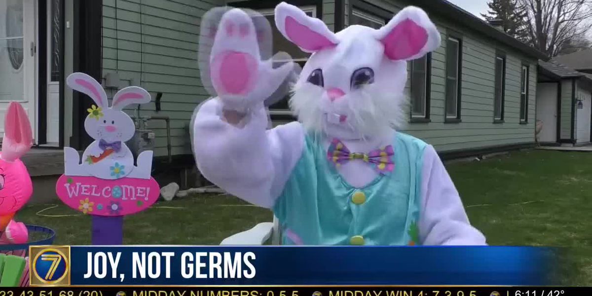 Easter Bunny during Covid 19 photo from WWNY