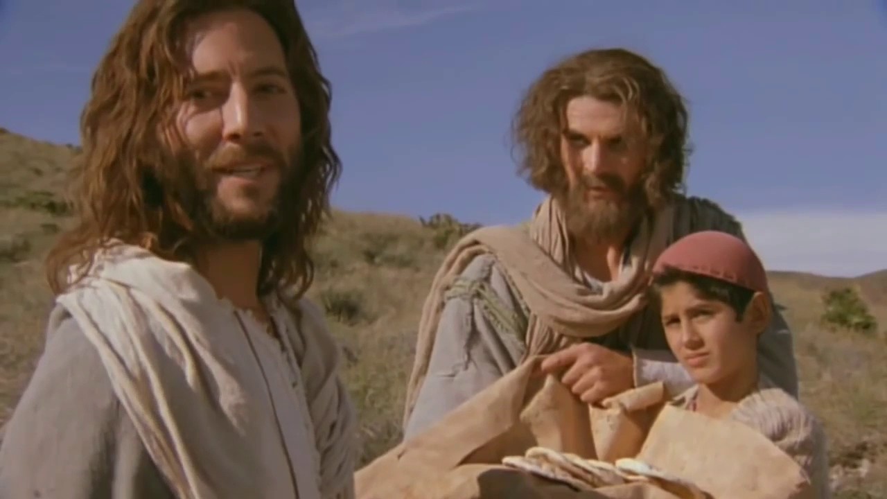Jesus feeding 5000 photo from youtube
