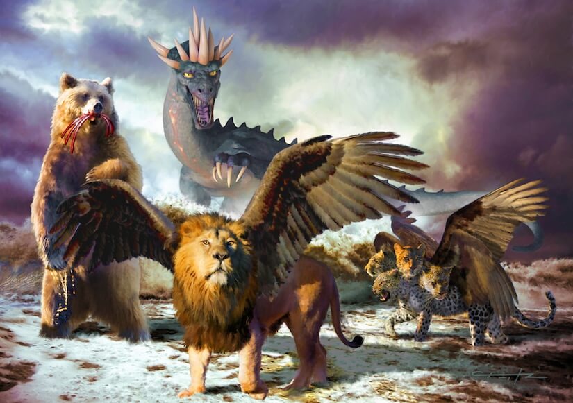 daniel's vision 1 from freebibleimages